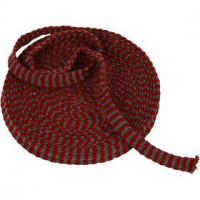 Strickschlauch, B 15 mm, Altrot/Grau, 10m [HOB-53901]