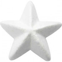 Stern, B 11 cm, Weiß, Styropor, 25Stck. [HOB-543290]