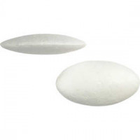 Ufo, Größe 120x65 mm, Stärke: 27 mm, Weiß, Styropor, 100Stck. [HOB-543710]
