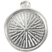 Cabochon Anhänger, D: 16 mm, Lochgröße 14 mm, 25Stck., Lochgröße 1,5 mm [HOB-60109]