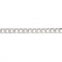 Schmuckkette, B 8 mm, Versilbert, 1m [HOB-613540]