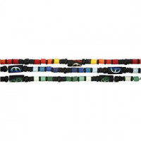 Katsuki-Perlen, D: 5 mm, Lochgröße 1,2 mm, Sortierte Farben, 3x40cm [HOB-69945]