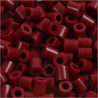 Bügelperlen, Größe 5x5 mm, Lochgröße 2,5 mm, Weinrot (4), medium, 1100Stck. [HOB-751040]