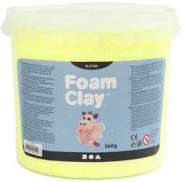 Foam Clay® , Gelb, Glitter, 560g [HOB-780864]