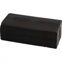 Soft Clay Knetmasse, Größe 13x6x4 cm, Schwarz, 500g [HOB-78680]