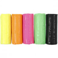 Soft Clay - Sortiment, H 9,5 cm, D: 10 cm, Neonfarben, 400g [HOB-78691]