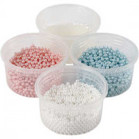 Pearl Clay®,  3x25 g,  38 g, Hellblau, Creme, Hellrot, 1Set [HOB-78725]
