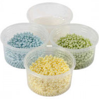 Pearl Clay®,  3x25 g,  38 g, Hellblau, Hellgrün, Hellgelb, 1Set [HOB-78726]