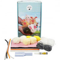 Oster-Tiere aus Pompons, 1Set [HOB-97043]