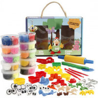 Modellier-Set mit Foam Clay® und Silk Clay®, 1Set [HOB-98107]