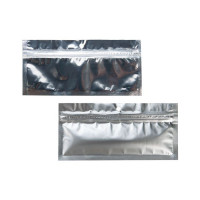Druckverschlussbeutel Transparent/Silber 14x4,5cm (100 Stück) [HZBB8S]
