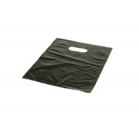 Polytragetaschen Schwarz 40,6x40,6cm PE 20 Mikron (100 Stück) [H1616BK3]