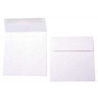 Umschläge Weiß 14x14cm Premium Undurchsichtig (50 Stück) [E160]