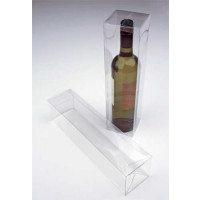 Klarsichtschachteln für Flaschen Transparent 8x8x32cm (25 Stück) [PLB176]
