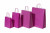 Papiertragetaschen Rosa 26+12x35cm Kraft 90 Gramm (50 Stück) [PAM2635P]