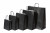 Papiertragetaschen Schwarz 26+12x35cm Kraft 90 Gramm (50 Stück) [PAM2635BK]