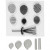 Clear stamps and cutting dies, size 3-7.5 cm, 1 pack [HOB-117484]