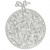 Stanz- und Präge-Schablone, D: 9,2x11,2 cm, Weihnachts-Ornamente, 1Stck [HOB-11756]