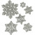 Stanz-Schablone, D: 11,2x12,8 cm, Schneeflocke, 1Stck [HOB-11757]
