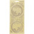 Sticker, Blatt 10x23 cm, Gold, perlemor guld, Christbaumkugeln, 1Bl. [HOB-170092]