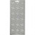 Sticker, Blatt 10x23 cm, Silber, Blätter, 1Bl. [HOB-170102]