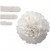 Seidenpapier-Pompons, Weiß, D: 20+24+30 cm,  16 g, 3sort. [HOB-20471]