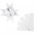 Papierstreifen für Fröbelsterne, B 40 mm, D: 18 cm, Weiß, Basic, 40Streifen, L 100 cm [HOB-20778]