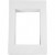 Passepartout-Rahmen, Größe 198x280 mm, Bildausschnitt: 135x190 mm, Weiß, 500 g, 100Stck. [HOB-23598]