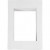 Passepartout-Rahmen, Größe 13,5x19 cm, Bildausschnitt: 9x13 cm, Weiß, A6, 100Stck. [HOB-23599]