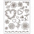 Silikon-Sticker / Stempel, Blatt 14x18 cm, Blumen, 1Bl. [HOB-24422]