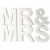 Buchstaben, MR & MRS, H 17,5 cm, Tiefe 4,5 cm, Weiß, 1Set [HOB-25772]