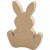 Osterhase, H 18 cm, Tiefe 2,5 cm, 1Stck [HOB-26516]