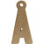 Buchstabe, groß, A, H 25 cm, B 12,3 cm, 1Stck, Stärke: 2,5 cm [HOB-26599]