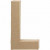Buchstabe, groß, L, H 20,3 cm, B 11,4 cm, 1Stck, Stärke: 2,5 cm [HOB-26611]