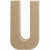Buchstabe, groß, U, H 20,5 cm, B 11,5 cm, 1Stck, Stärke: 2,5 cm [HOB-26620]