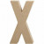 Buchstabe, groß, X, H 20,2 cm, B 10,5 cm, 1Stck, Stärke: 2,5 cm [HOB-26623]