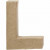 Buchstabe, klein, L, H 10 cm, Stärke: 1,7 cm, 1Stck, B 7,5 cm [HOB-26650]