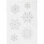 Flexible Schablonen,  A4 , Schneeflocken, 1Stck [HOB-26977]