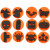 Moosgummi-Stempel, D: 7,5 cm, Stärke: 2,5 cm, Halloween, 12sort. [HOB-28553]