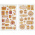 Sticker, Blatt 10x16 cm, Geburtstag und Cup Cakes, 4Bl. [HOB-29103]
