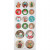 Sticker mit Weihnachtsmotiven, Blatt 10x23 cm, ca. 16 Stck, Weihnachten, 1Bl. [HOB-29161]