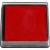 Ink Pad, size 40x40 mm, 1 pc, red [HOB-29974]