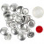DIY Knopf - Sortiment, D: 22 mm, 12Stck. [HOB-40415]