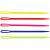 Stricknadel, L 7 cm, Sortierte Farben, 50Stck. [HOB-42209]
