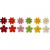 Filzblumen mit Strassstein, D: 30 mm, Stärke: 2,5 mm, 12sort. [HOB-450760]