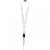 Schlüsselband, L 53 cm, B 2 cm, Weiß, 5Stck. [HOB-47401]