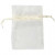 Organza-Beutel, Creme, Größe 7x10 cm, 10Stck. [HOB-47429]