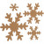 Schneeflocke, D: 3+5+8+10 cm, Stärke: 0,55 mm, Natur, 16Stck. [HOB-49896]