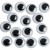 Wackelaugen, D: 8 mm, nicht klebend, 1000Stck. [HOB-501081]