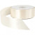 Satinband, B 38 mm, Creme, 50m [HOB-51369]
